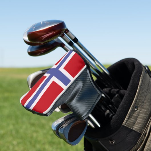 Norwegische Flagge Golf Headcover (In Situ)