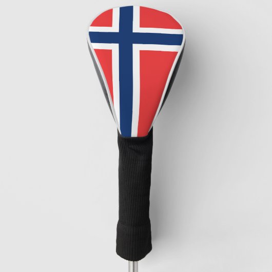 Norwegische Flagge Golf Headcover (Vorderseite)
