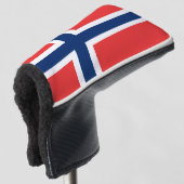 Norwegische Flagge Golf Headcover (3/4 Vorderseite)