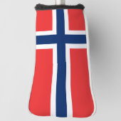 Norwegische Flagge Golf Headcover (Rotieren 90)