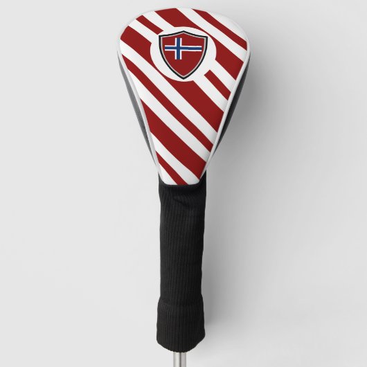 Norwegische Flagge Golf Headcover (Vorderseite)