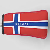 Norwegische Flagge Golf Headcover (Vorderseite)