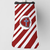 Norwegische Flagge Golf Headcover (Rotieren 90)