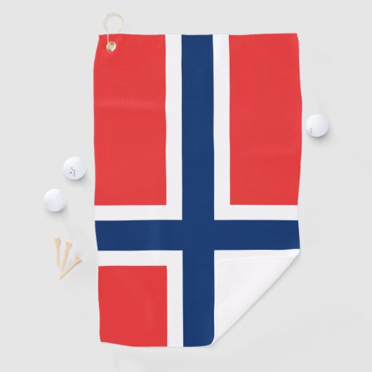 Norwegische Flagge & Golf Norwegen/Sport Oslo Golfhandtuch (Insitu)