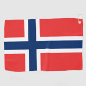 Norwegische Flagge & Golf Norwegen/Sport Oslo Golfhandtuch (Horizontal)