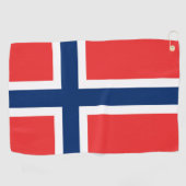 Norwegische Flagge Golfhandtuch (Horizontal)