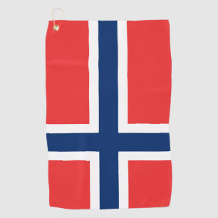 Norwegische Flagge Golfhandtuch