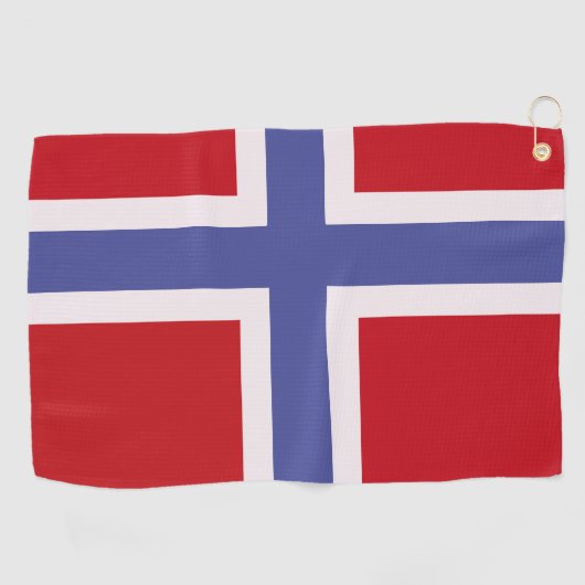 Norwegische Flagge Golfhandtuch (Horizontal)
