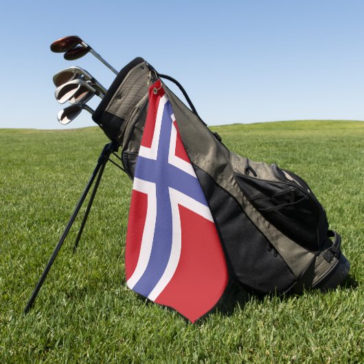 Norwegische Flagge Golfhandtuch (Gras)