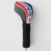 Norwegische Flagge Gorgetic Patriotic Golf Headcover (angewinkelt)