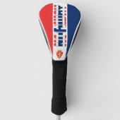 Norwegische Flagge Gorgetic Patriotic Golf Headcover (Vorderseite)