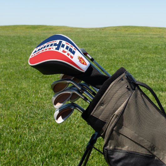 Norwegische Flagge Gorgetic Patriotic Golf Headcover (In SItu)