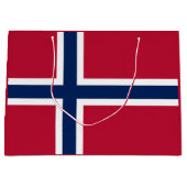 Norwegische Flagge Große Geschenktüte (Vorderseite)