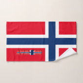 Norwegische Flagge Handtuch (Handtuch)