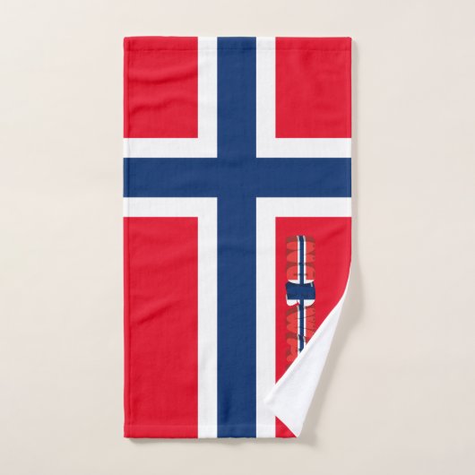 Norwegische Flagge Handtuch (Handtuch)