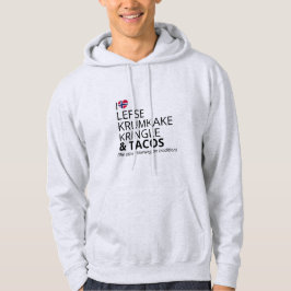 Norwegische Flagge Herz | Anpassbare Nachricht Hoodie