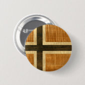 Norwegische Flagge hölzernes Norsk Flagg - Button (Vorne & Hinten)