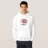 Norwegische Flagge Hoodie (Vorne ganz)
