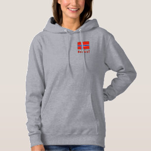 Norwegische Flagge Hoodie