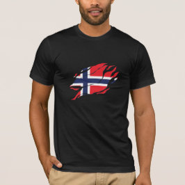 Norwegische Flagge in mir, Skandinavien in Klaw Ma T-Shirt