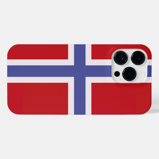 Norwegische Flagge iPhone Hülle (Rückseite (Horizontal))