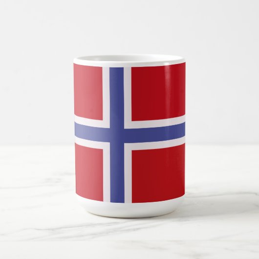 Norwegische Flagge Kaffeetasse (Mittel)