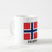 Norwegische Flagge Kaffeetasse (Vorderseite Links)