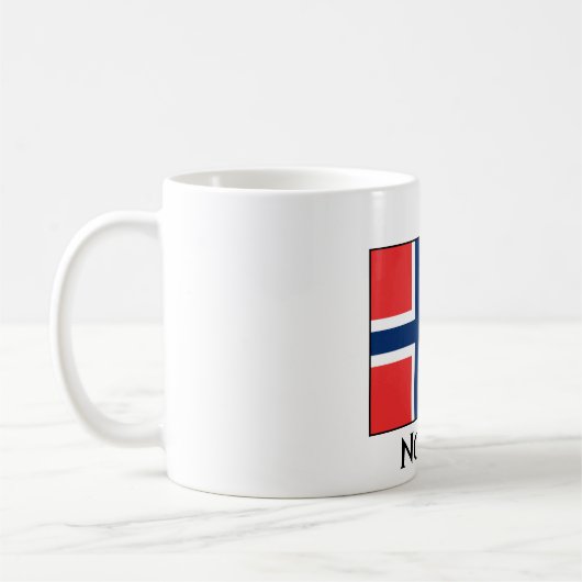 Norwegische Flagge Kaffeetasse (Links)