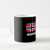 Norwegische Flagge Kaffeetasse (Vorderseite Links)
