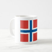 Norwegische Flagge Kaffeetasse (Vorderseite Links)