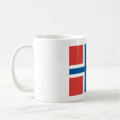 Norwegische Flagge Kaffeetasse (Links)