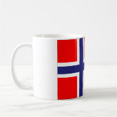 Norwegische Flagge Kaffeetasse (Links)