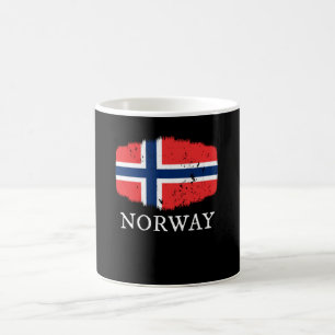 Norwegische Flagge Kaffeetasse