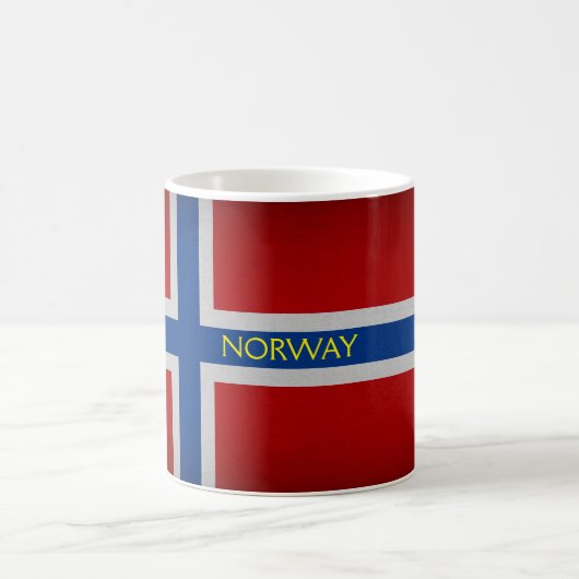 Norwegische Flagge Kaffeetasse (Mittel)