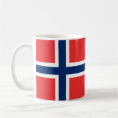 Norwegische Flagge Kaffeetasse (Links)