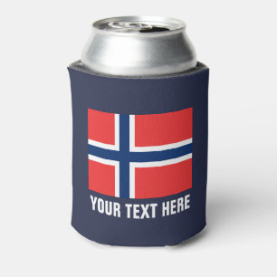 Norwegische Flagge kann Kühler Norwegische Bier Dosenkühler
