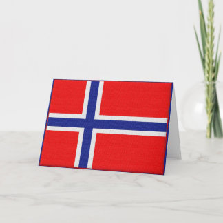 Norwegische Flagge Karte