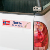 Norwegische Flagge + Karte Autoaufkleber (Auf Lkw)