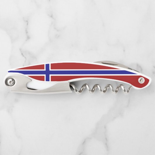 Norwegische Flagge Kellnermesser (Vorderseite)