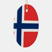 Norwegische Flagge Keramikornament (Rechts)
