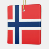 Norwegische Flagge Keramikornament (Links)