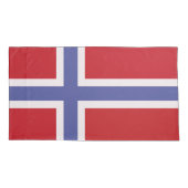 Norwegische Flagge Kissenbezug (Rückseite)