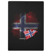 norwegische Flagge Klemmbrett (Rückseite)