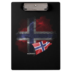 norwegische Flagge Klemmbrett