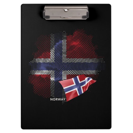 norwegische Flagge Klemmbrett (Vorderseite)