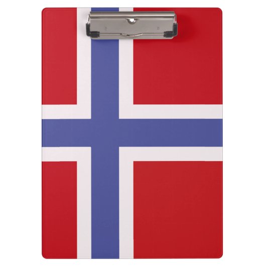 Norwegische Flagge Klemmbrett (Vorderseite)