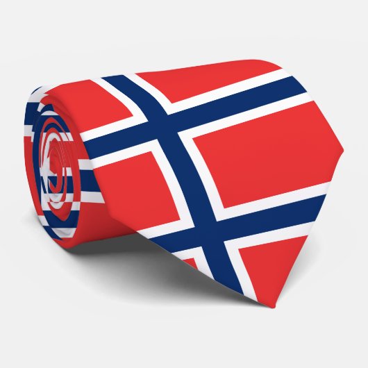 Norwegische Flagge Krawatte (Gerollt)