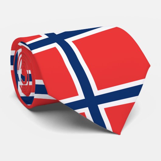 Norwegische Flagge Krawatte (Gerollt)