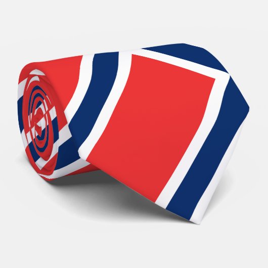 Norwegische Flagge Krawatte (Gerollt)
