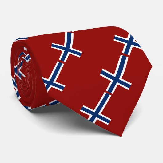 Norwegische Flagge Krawatte (Gerollt)